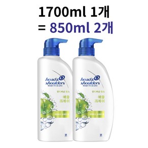 P＆G 헤드앤숄더 애플프레쉬 컨디셔닝 린스 애플향, 1.7L, 1개