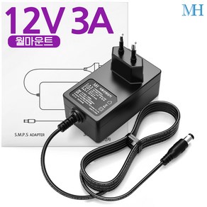 명호전자 아답터 12V 3A 벽걸이형 어댑터