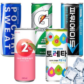 동아 포카리스웨트 240ml 6캔+ 파워에이드 6캔+ 토레타 6캔+ 이프로 6캔+ 게토레이 레몬 6캔 (총 30캔), 30개