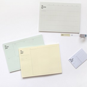 [건망증] 더메모 빅패드 노트(노트패드 대떡메모지), weekly