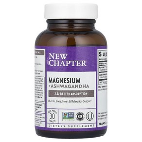 뉴챕터 마그네슘 아슈와간다 30정 Magnesium Ashwagandha, 1개