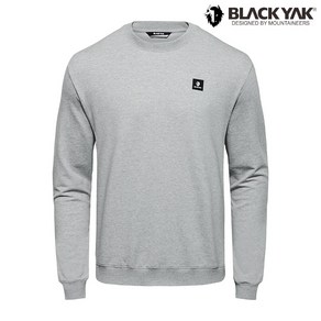 블랙야크 [ BLACK YAK ] 24년 가을 신상품!!편하게 착용 가능한 긴팔 약기모 맨투맨 공용 베이직 코튼 맨투맨 MG 24TSF