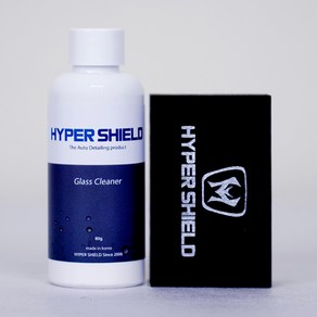 HYPER SHIELD 하이퍼쉴드 유리 유막제거제 80g + 유막제거용 어플 1매