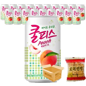 예진마트 쿨피스 복숭아 350ml x 20캔, 20개