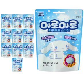 서주 산리오 마로마로 요구르트 소다맛, 40g, 11개