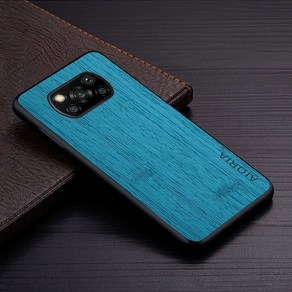 Xiaomi Poco X3 NFC Po GT funda 대나무 우드 패턴 가죽 전화 커버 xiaomi poco x3 po 케이스 용 코크