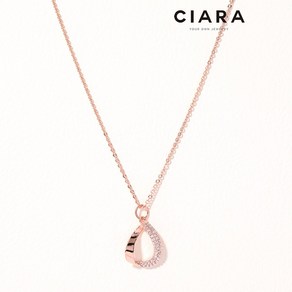 CIARA 14K Follo 뫼비우스 크로스스톤 목걸이(GoldPlated)