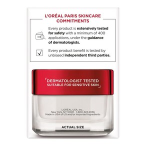 L'Oeal Pais RevitaLift 퍼밍 나이트 크림 48.2g(1.7oz) 싱글 팩, L'Oeal Pais RevitaLift 퍼밍 나이, 1개