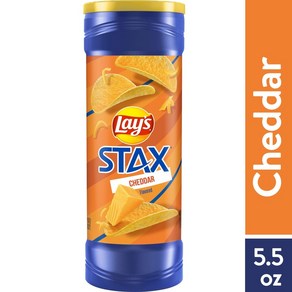 레이즈 레이즈 Stax 체다 맛 감자 칩 155.9g 용기, 1개