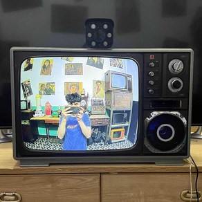 레트로 TV 송출 카메라 세트 장식 소품 티비 아날로그, 14인치 변형 컬러 TV + 카메라, 1. 14인치 컬러+카메라, 상세페이지 참고