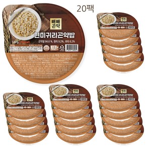 빼빼곤약 100g당 56kcal 현미귀리곤약밥 140g x 20팩