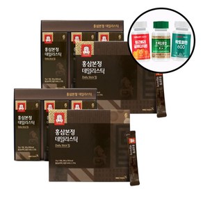 정관장 홍삼본정 데일리스틱 30포 2개+랜덤영양제 6년근 홍삼즙 어버이날 선물, 300g, 2개