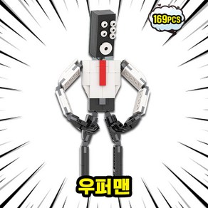 [큐브월드] 스키비디 토일렛 화장실몬스터 미니 호환 블록 브릭피규어 세트 베스트, SKIBIDI-022, 1개