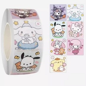 Sanrio 롤스티커 500P 산리오 500매 팬시스티커