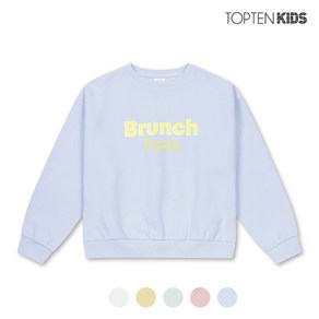 탑텐 탑텐키즈 여아 더블니트 레터링 맨투맨 A_MKC1TR2201