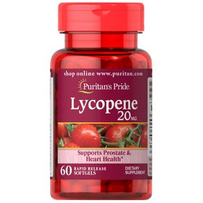 Puritans Pride Lycopene 퓨리탄 프라이드 리코펜 라이코펜 20mg 60정 2팩