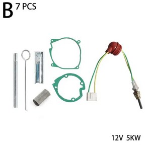 베바스토 에버스패커 히터용 자동차 에어 히터 가스켓 12v 세라믹 글로우 플러그 2kw 5kw 주차 Z5g4 용 7 개/세트, [02] 5kw, 1개