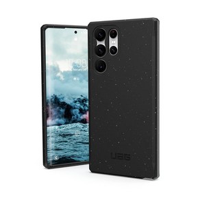 URBAN ARMOR GEAR UAG 삼성 갤럭시 S22 울트라 전용 케이스 블랙 100 생분해성 퇴비화 가능 Mindful 친환경 슬림 아웃백 보호 커버 6.8인치 스크린