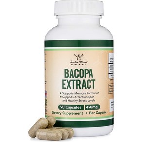 더블우드 Bacopa Monnieri 450mg 90캡슐