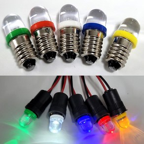 LED 파이롯트 램프 꼬마전구 6V 12V 24V, 6.3V 화이트