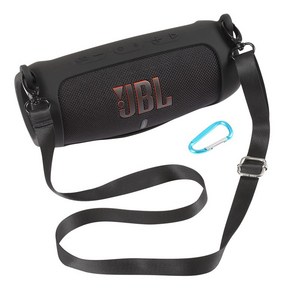 JBL Chage5 차지5 실리콘 소프트 케이스 커버 + 어깨끈 + 카라비너, 오렌지, 1개