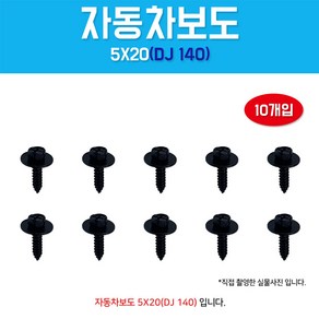 자동차 볼트 DJ140 보도피스식 프랜지볼트 너트 와샤 육각태핑 1봉 10개입 5X20, 1개