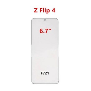 전면 터치 패널 LCD 디스플레이 유리 교체 부품 및 OCA 삼성 갤럭시 Z 플립 5 5G 3 4 F721 F700 용 외부 화, 03 Z Flip4, 1개