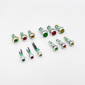 대한콘트롤 LED 표시램프 시그널램프 파일럿램프 판넬표시등 모음 6~12mm 5V~220V, 녹색 (Geen), DC 12V, TD-212 (12ø), 1개