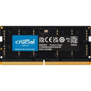 Cucial중요 램 16GB DDR5 4800MT/s CL40 노트북메모리 CT16G48C40S5, 5600MHz, 12GB