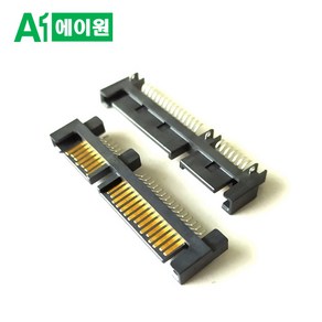 사타커넥터 SATA 7+15P SMT On Boad with Hapoon SSD 수리용 대체품, 1개