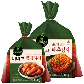 비비고 포기배추김치 3.3kg+비비고 총각김치 1.5kg, 1세트, 3.3kg