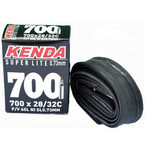 KENDA 자전거 튜브 700x28c~32c(60mm) 로드 하이브리드 자전거 튜브 대만산