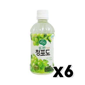 자연은싱그런 청포도주스 패트 340ml x 6개