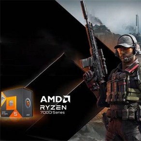 [에이엠디] AMD 라이젠5 7600X3D 게이밍 프로세서 102MB 게임캐시 6코어 12스레드 CPU 라파엘 가속 주파수 최고4.7GHz 박스포장 시즌신상, 라이젠5(7600X3D)