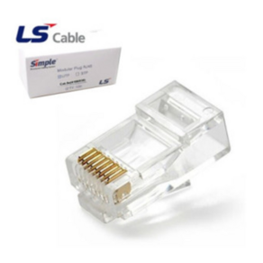 LS전선 Categoy 5e RJ45 8P8C 랜케이블, 혼합색상, 100개