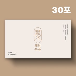 해담녹용 국내산 100% 엘크사슴 생녹용 액기스 녹용진액, 30개, 80ml