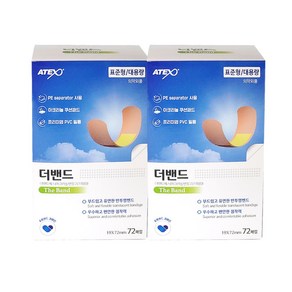 아텍스 더밴드 에이 PVC 반창고 대용량 80p, 2개