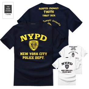 더네임스튜디오 유니크한 디자인 반팔티 NYPD M~5XL 빅사이즈 티셔츠