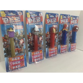 The Mavel Avenges Pez Dispense with 3 efill candies (He 마블 어벤져스 페즈 디스펜서(리필 캔디 3개 포함)(Heoes Vay, 1개