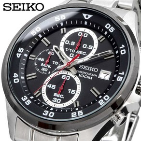 SEIKO 세이코 워치 쿼츠 남성 스포츠 메탈 손목시계 실버 SKS633P1