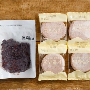 싸리재 떡만들기 국산팥 [수수부꾸미 재료 세트(반죽 4봉지+팥소 1팩)], 1세트, 780g