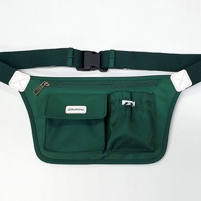스컬독 남녀공용 초경량 골프 힙색 폴스타 벨트백 허리 가방 초소형 거리측정기 케이스 볼 파우치 공주머니, 1개, 그린