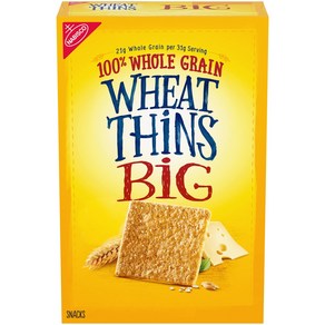 Wheat Thins BIG Whole Grain Wheat Crackers 8 oz Wheat Thins BIG 통곡물 밀 크래커 8온스