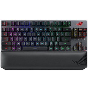 에이수스 ROG STRIX SCOPE RX TKL WIRELESS DELUXE 청축 영문 유무선 게이밍 키보드, X807, 적축