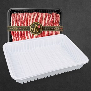 정육 PP 갈비트레이 5kg 고기포장 T7, 검정, 1개, 10개