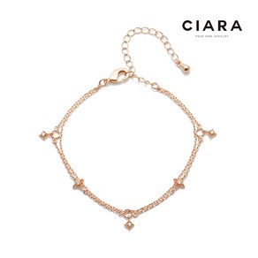 CIARA 14K Tentino 피겨v 팔찌(GoldPlated)