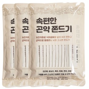 속편한 곤약 쫀드기 추억의 쫀득이, 200g, 3개