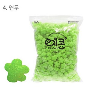 (OH) 이지콘 블록 모양콘 꽃 리필 500pcs, 연두, 1개