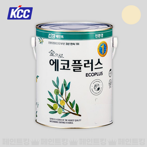 KCC페인트 숲으로 에코플러스 K 친환경 수성 실내인테리어 (베스트 4종 컬러), 1개, 3.78L, 아이보리