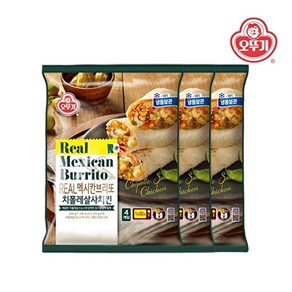 오뚜기 리얼 멕시칸 브리또 치폴레살사치킨 500g(125gx4) x 3개, 500g